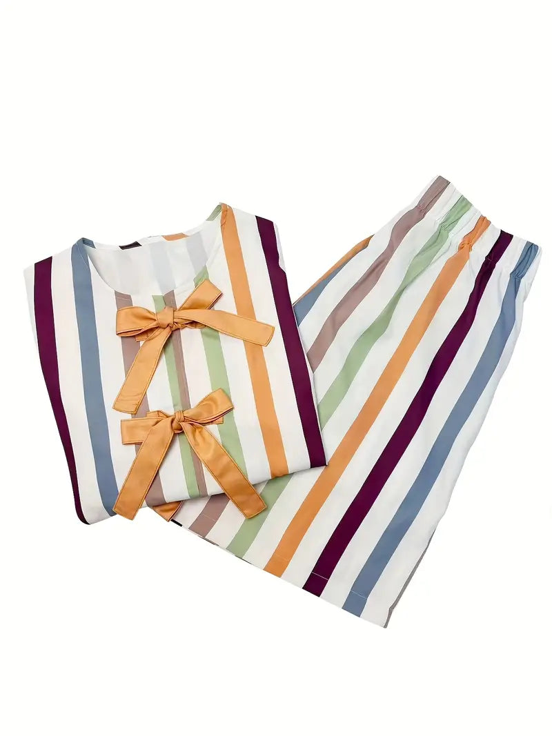 Striped Fashionable Women’s Suit