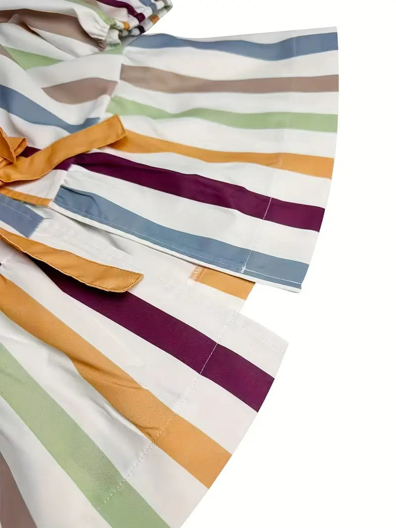 Striped Fashionable Women’s Suit